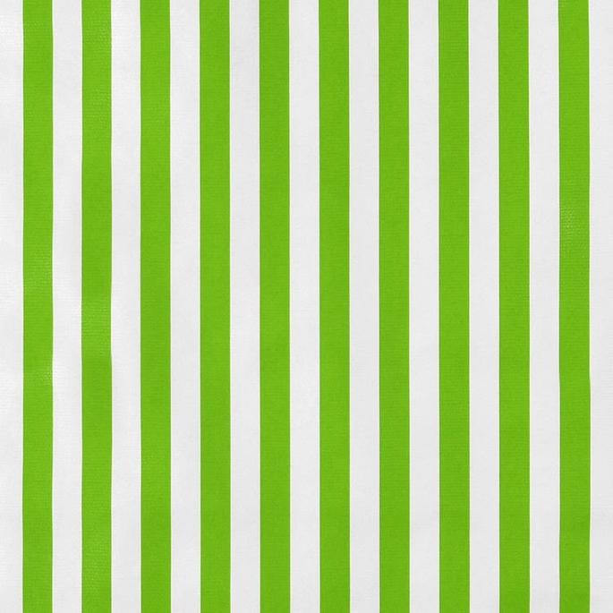 Lime Green Stripes Oilcloth Fabric image 1 of 1