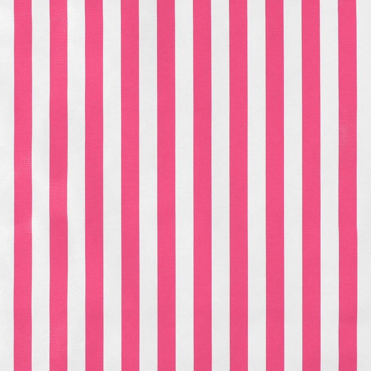 Pink Stripes Oilcloth Fabric