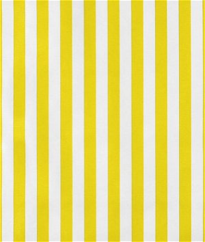 Yellow Stripes Oilcloth Fabric