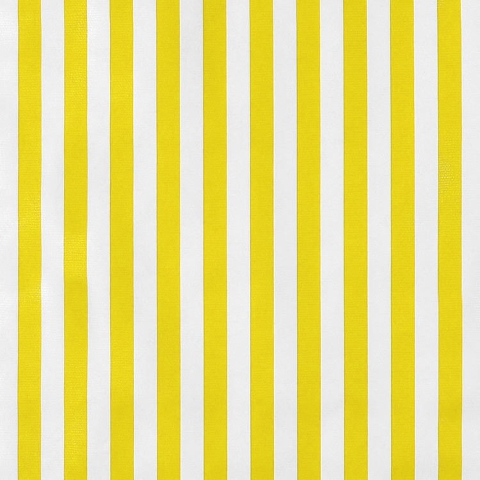 Yellow Stripes Oilcloth Fabric image 1 of 1