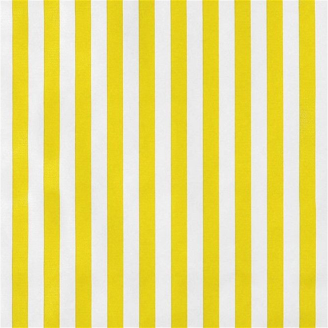 Yellow Stripes Oilcloth Fabric