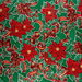 Christmas Ribbon & Holly Green Oilcloth Fabric
