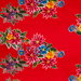 Poinsettia Red Oilcloth Fabric
