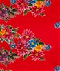 Poinsettia Red Oilcloth Fabric