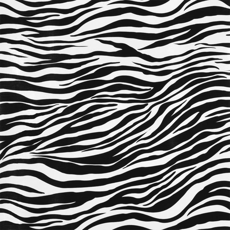 Black Zebra Oilcloth Fabric | OnlineFabricStore