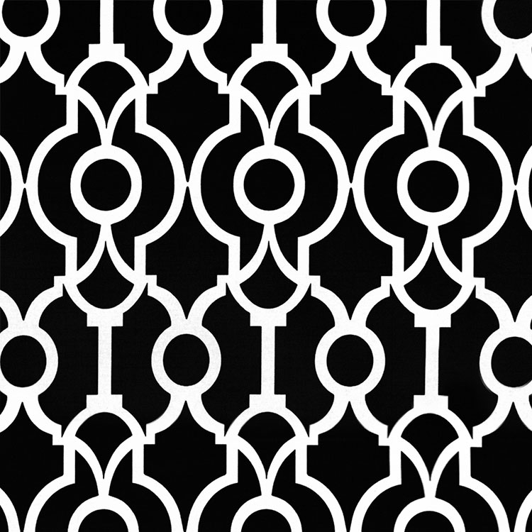 Premier Prints Outdoor Lyon Black Fabric