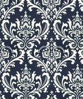 Premier Prints Outdoor Ozbourne Deep Blue Fabric