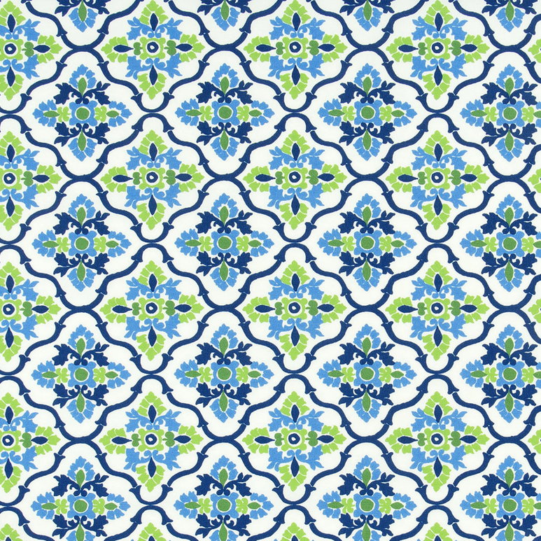 Premier Prints Outdoor Plumbago Courtyard Fabric