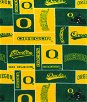 Oregon Ducks Allover NCAA Fleece Fabric