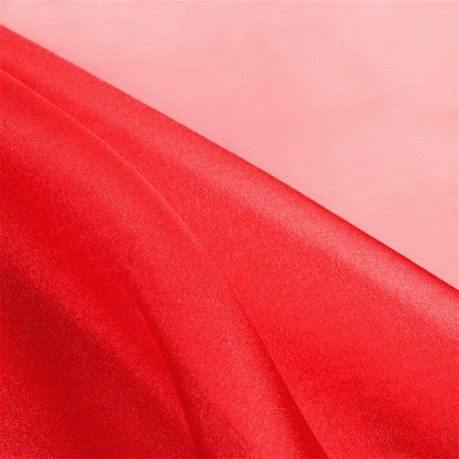 Red Crystal Organza Fabric