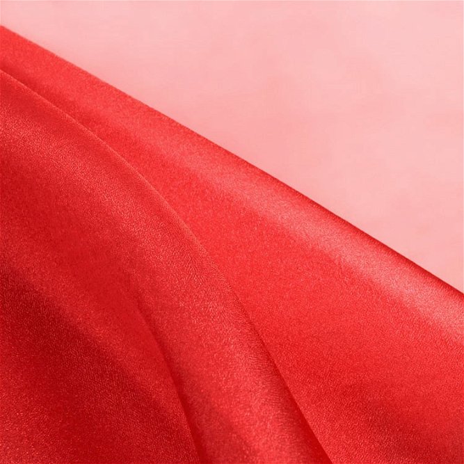 Cranberry Red Crystal Organza Fabric