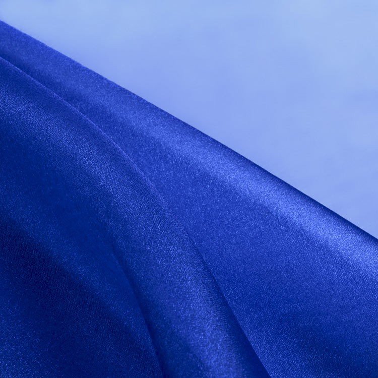 Royal Blue Crystal Organza Fabric