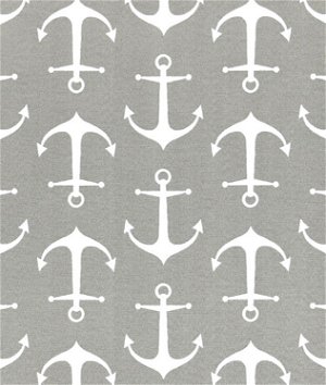 Premier Prints Outdoor Sailor Gray Fabric