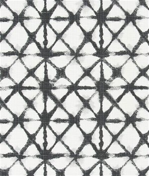 Premier Prints Outdoor Shibori Net Matte Black Luxe Polyester Fabric