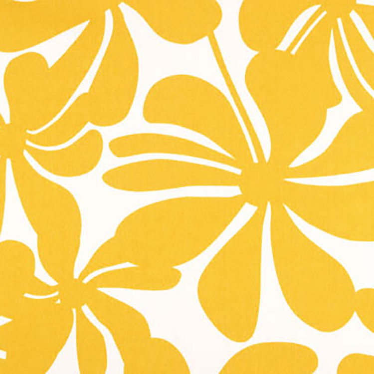 Premier Prints Outdoor Twirly Yellow Fabric | OnlineFabricStore