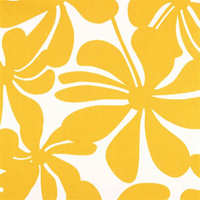 Premier Prints Outdoor Twirly Yellow Fabric
