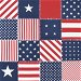 Outdoor Americana Patchwork Fabric thumbnail image 1 of 3