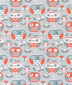 Premier Prints Owls Shade Canvas Fabric