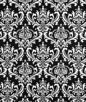 Premier Prints Ozbourne Black Canvas Fabric