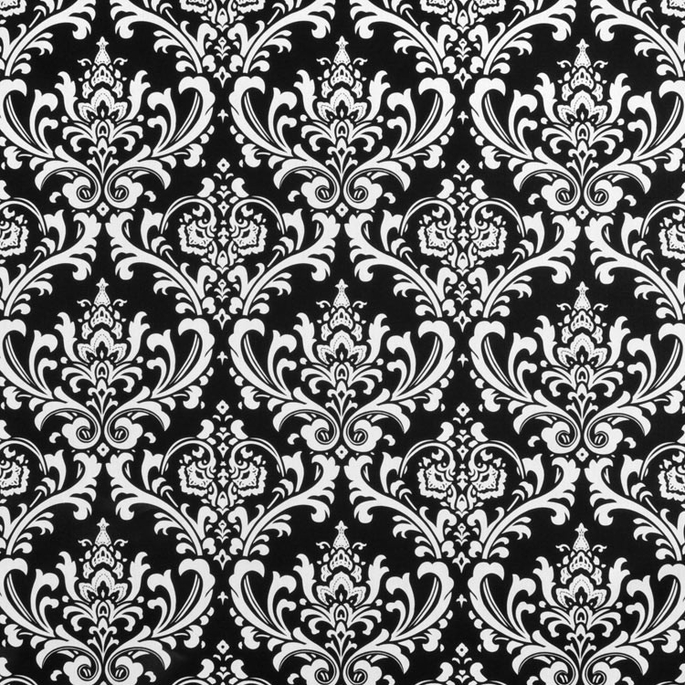 Premier Prints Ozbourne Black Canvas Fabric image 1 of 5