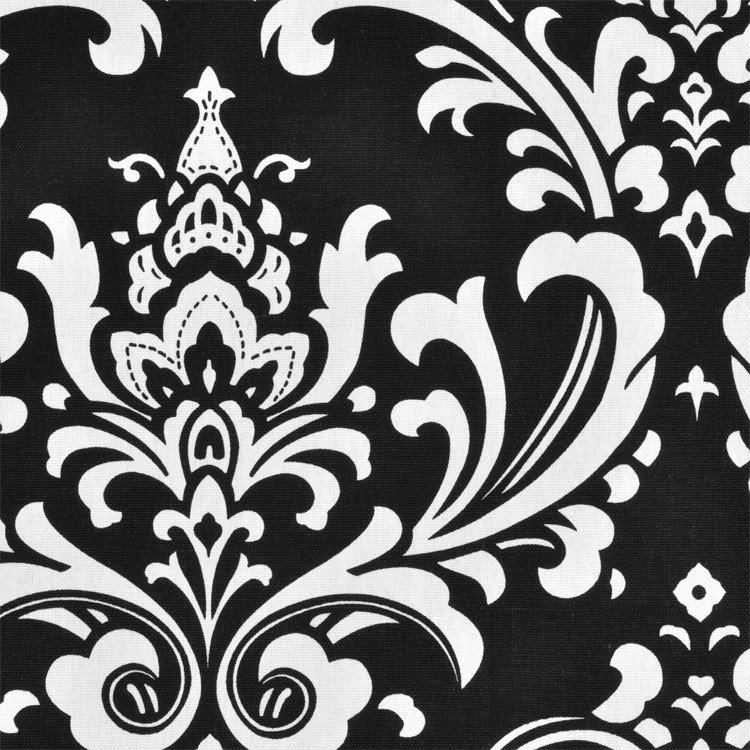Premier Prints Ozbourne Black Canvas Fabric  Premier prints, Black and  white valance, Damask