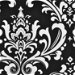 Premier Prints Ozbourne Black Canvas Fabric thumbnail image 2 of 5
