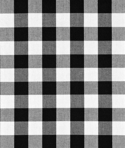 Robert Kaufman 1 inch Black Carolina Gingham Fabric