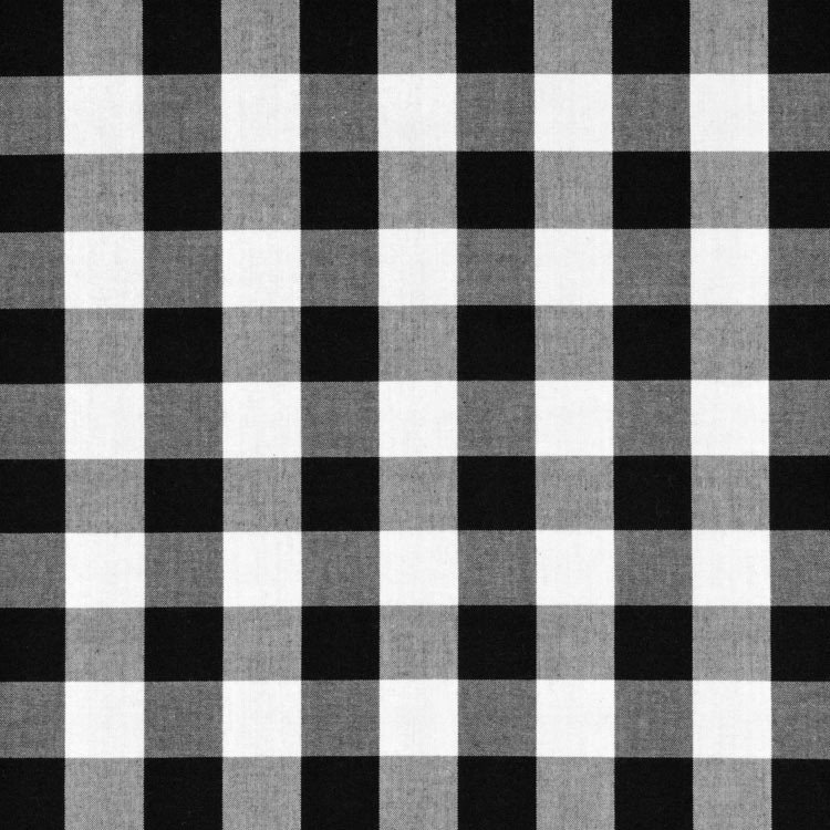 Robert Kaufman 1" Black Carolina Gingham Fabric