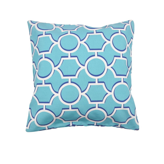 18" x 18" Gavin Aquamarine Decorative Pillow Cover image 2 of 2