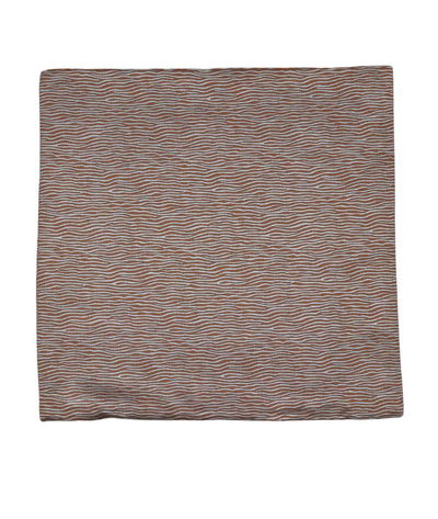 18 inch x 18 inch Gazebo Brown/Sky Decorative Pillow Cover