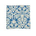 18" x 18" Morris Damask Cobalt Blue Decorative Pillow Cover