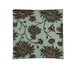 18" x 18" Wildflower Garden Brown/Aqua Decorative Pillow Cover thumbnail image 1 of 2