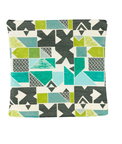 18" x 18" Isosceles Turquoise/Green Decorative Pillow Cover