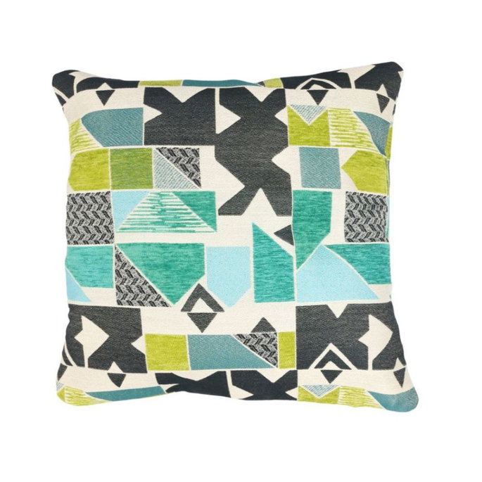 18" x 18" Isosceles Turquoise/Green Decorative Pillow Cover image 2 of 2