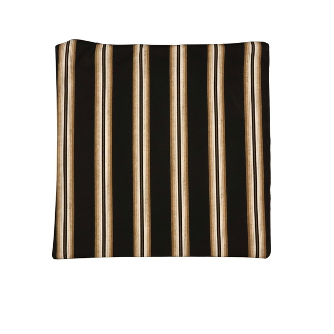 18" x 18" Park Avenue Stripe Black/Gold Decorative Pillow Cover image 1 of 2
