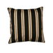 18&quot; x 18&quot; Park Avenue Stripe Black/Gold Decorative Pillow Cover thumbnail image 2 of 2