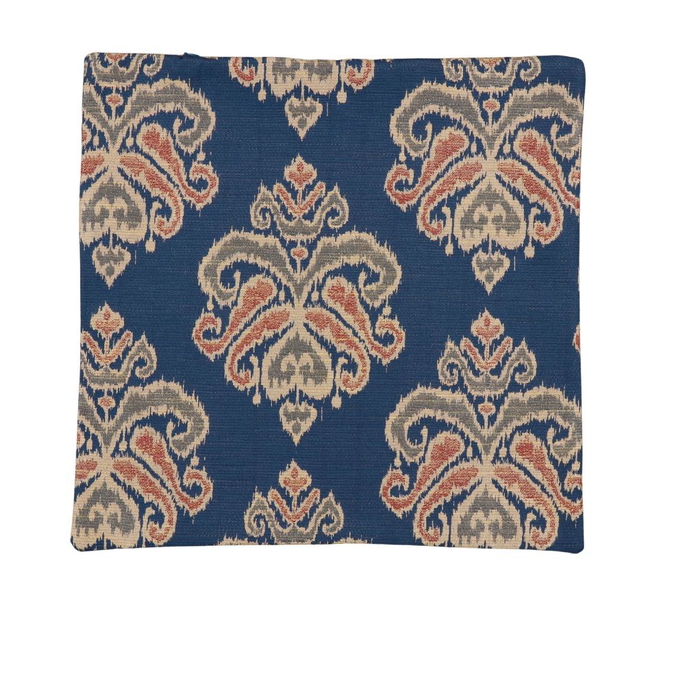 18" x 18" Pardah Ikat Indigo Decorative Pillow Cover image 1 of 2