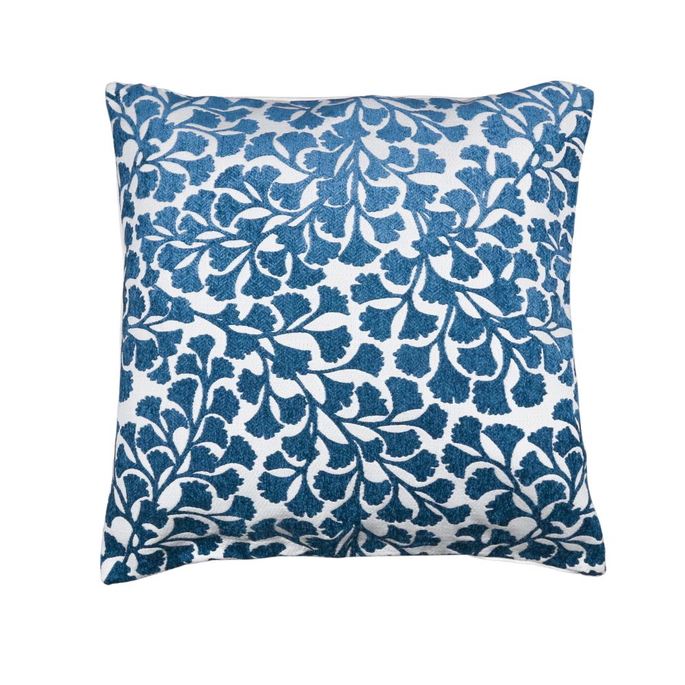 19" x 19" Addison Chenille Blue Decorative Pillow Cover image 3 of 3