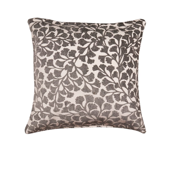 19" x 19" Addison Chenille Charcoal Decorative Pillow Cover image 2 of 2