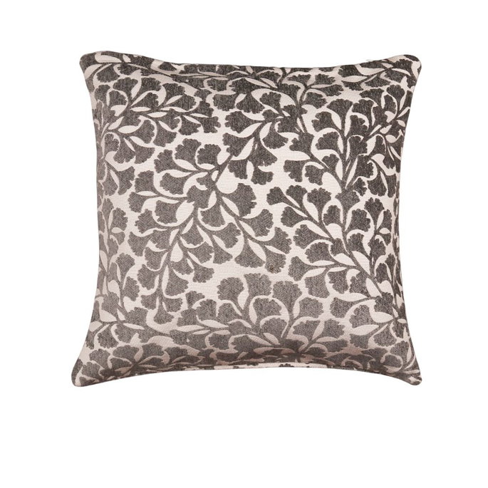 19" x 19" Addison Chenille Charcoal Decorative Pillow Cover image 2 of 2
