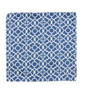 18" x 18" Lovely Lattice Lapis Printed Decorative Pillow Cover
