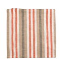 19" x 19" Montecito Distressed Stripe Sienna/Natural Decorative Pillow Cover