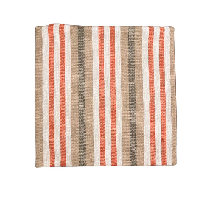 19" x 19" Montecito Distressed Stripe Sienna/Natural Decorative Pillow Cover image 1 of 2