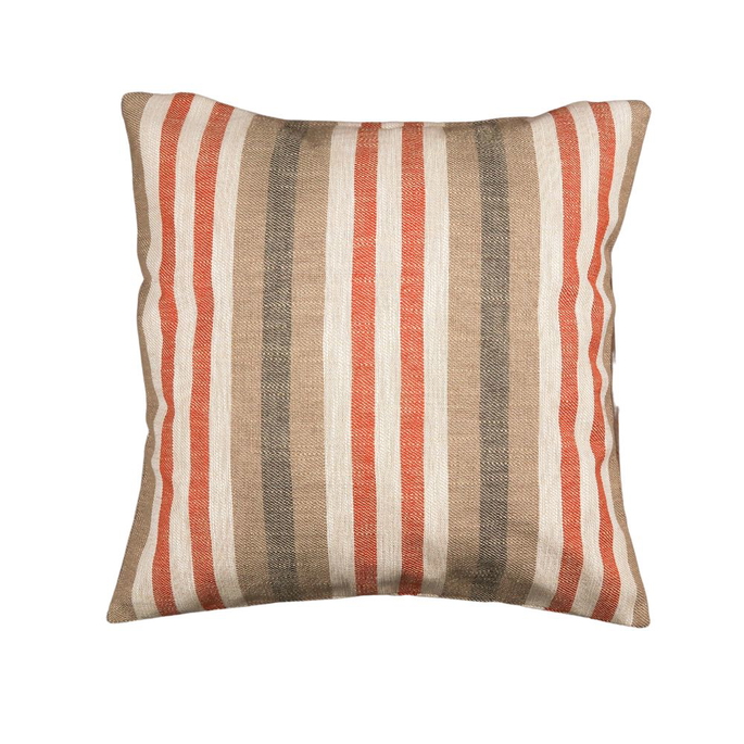 19" x 19" Montecito Distressed Stripe Sienna/Natural Decorative Pillow Cover image 2 of 2