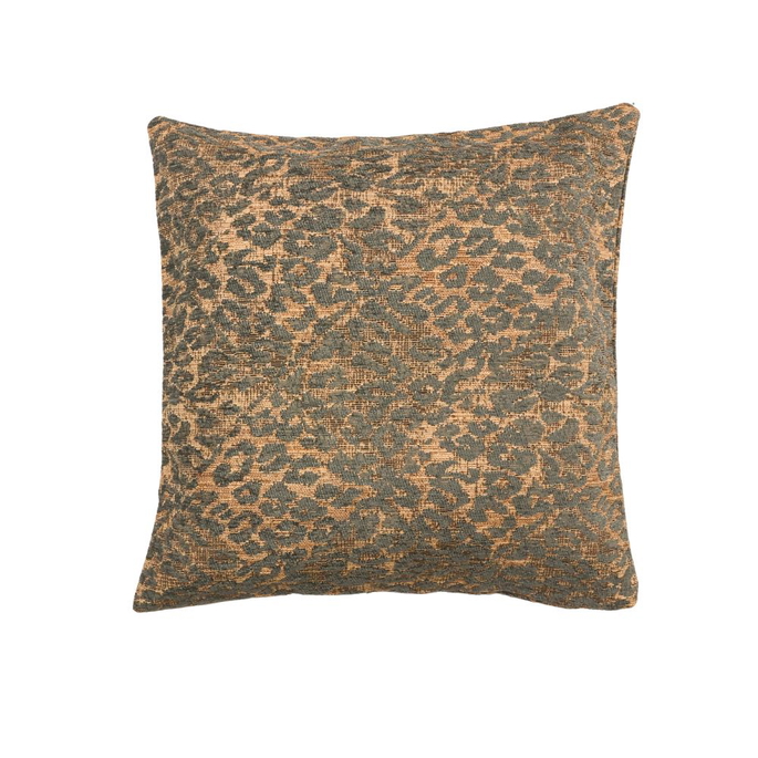 18" x 18" Kanefield Leopard Blue/Gold Decorative Pillow Cover image 2 of 2