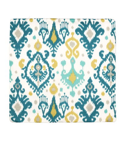 18 inch x 18 inch Stella Ikat Emerald Decorative Pillow Cover