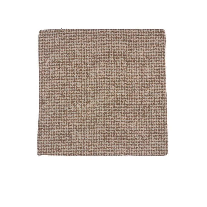 18" x 18" Brown/Sky Houndstooth Decorative Pillow Cover image 1 of 2