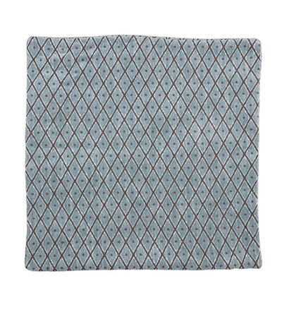 18 inch x 18 inch Noori Chenille Blue Pillow Cover