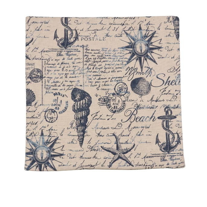 19" x 19" Postal Blue Decorative Pillow Cover image 1 of 3