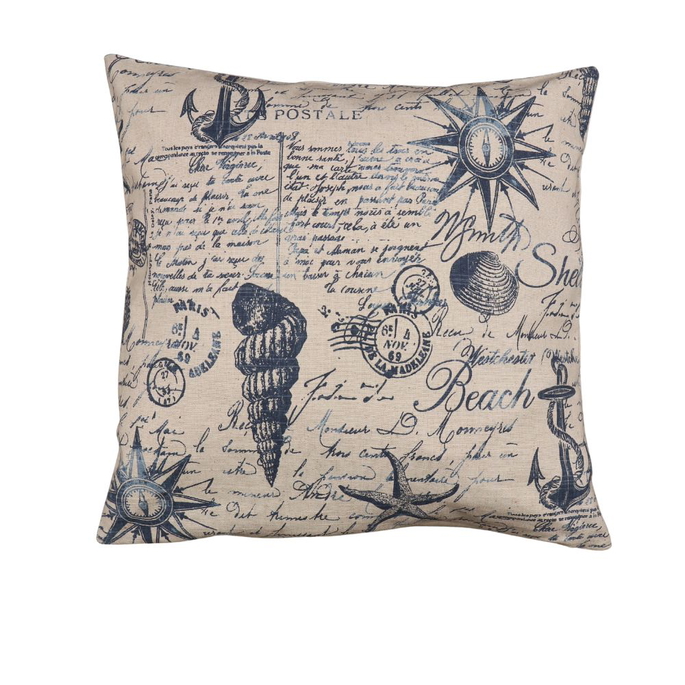 19" x 19" Postal Blue Decorative Pillow Cover image 3 of 3
